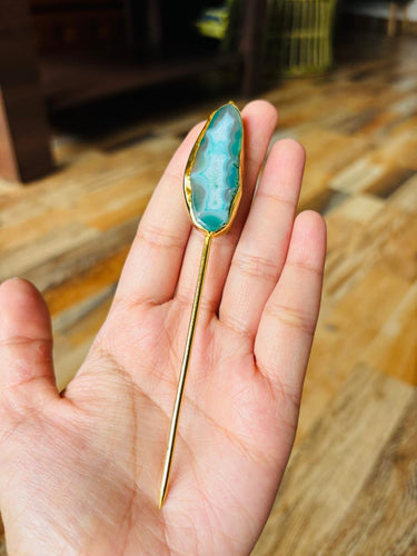 Green Hair Pin